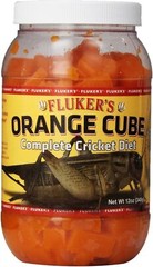 Fluker’s Orange Cube Complete Cricket Diet, Gut Load Food, 12 oz
