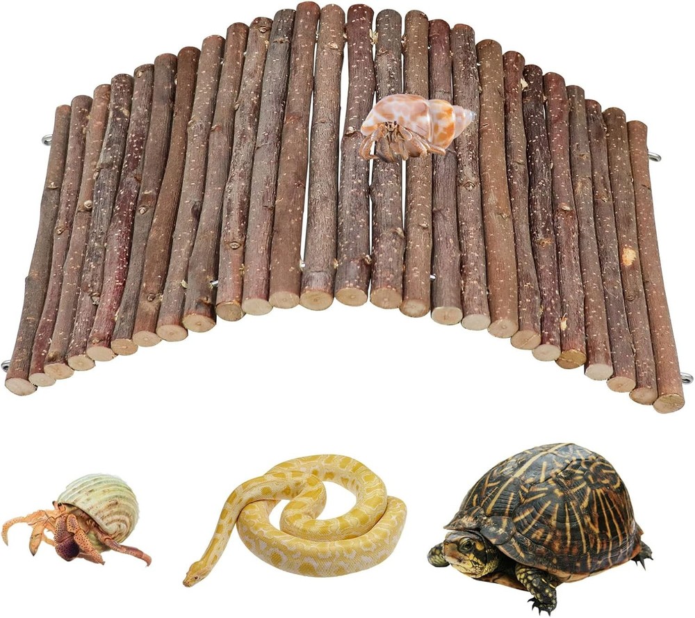 Hermit Crab Climbing Toys Wooden Hermit Crab Hideout Reptile Tank Habitat Decor