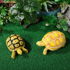 Turtle Basking Platform with Simulated Turf for Fish Tank Climbing 1 Set