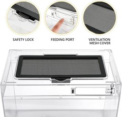 Reptile Polycarbonate Terrarium Kit 7 Piece Starter Habitat Lizards Frogs Tur…