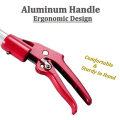 87” Telescopic Snake Tongs, Aircraft-Aluminum Alloy Reptile Grabber Rattle S…