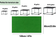 47″ X 24″ Large Reptile Carpet Terrarium Liner Bedding Reptile Substrate Mat Tan