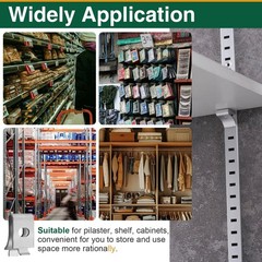 Mrdilla 30Pcs Metal Cabinet Shelf Clips, Adjustable Shelf Brackets for Kitche…