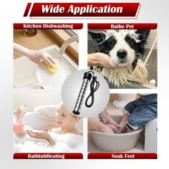 Immersion Water Heater,Anti-scalding Bucket Heater with Stainless Steel Guard…