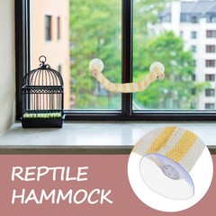 Bearded Dragon Hammock for Window, Lizard Window Perch, Reptile Hammock Perch