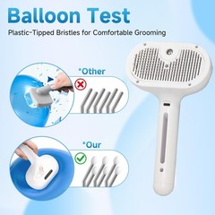 Fresh Fur Shower Brush,3 in 1 Pet Steam Brush,Spray Hair Removal Comb for Cat…