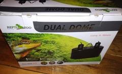 Dual Reptile Light Fixture Reptile Dome UVB Light Fixture Dual Lamp New Open Box