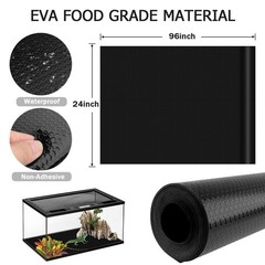 120 Gallon Reptile Terrarium Mat Liner, 96″ X 24″ Bearded Dragon Tank Accesso…