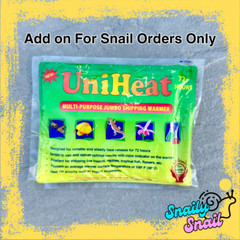 Shipping Warmer 72 Hours+ Snails Orders Add on Only* Snaily Snail