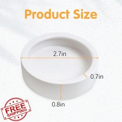 Tfwadmx 6 Reptile Food Bowls Mini Ceramic 2.7″