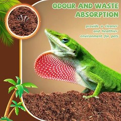10LBS Coconut Fiber Substrate Compressed Husk Bedding for Reptiles & Crabs