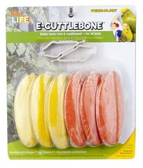 Penn Plax 6 Pack Mango Banana Flavored E Cuttlebones For Birds With Clips