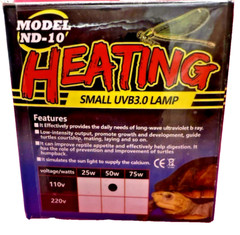 4 Nomoy Pet Reptile Heating Lamps, Small, 50W, UVB 3.0,Model ND-10, NEW FASTSHIP