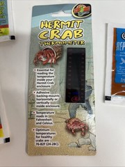 Zoo Med Hermit Crab Thermometer Hermit soil And Extras!!! Lot Of 5 Items