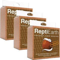 ReptiEarth Fine Coconut Fiber Substrate, Fluffy Small-Strand Reptile Substrat…