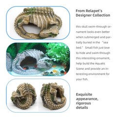 Reptile Hide Skull Animal Skeletons Decorations, Aquarium Hideaway Cave Fish …