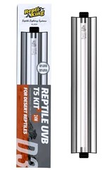 Reptil King UVB Reptile Light, 24W T5 Light Fixture and 10.0 24Watt,