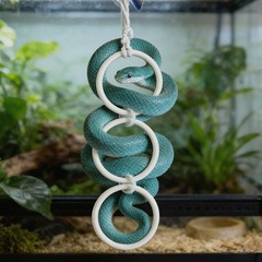 Suction Cup Snake Ring Reptile Climbing Hanging Terrarium Snake Vine Holder