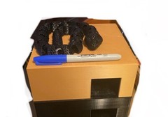 Reptile Snake Hide Box Strong PETG – Colubrid Ball Python BLUE