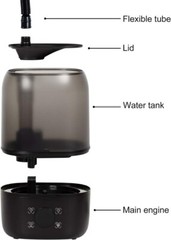 REPTI ZOO 4L Reptile Fogger Mister Tank, Terrariums Digital Tank Timing Black