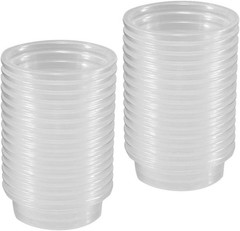 100pcs Crested Gecko Feeding Cups Reptile Feeder Bowls for Putting in Water