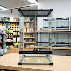 Reptile Terrarium Ventilated Terrarium with Screen Top Reinforced for Pet