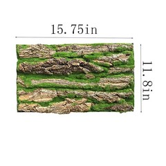 PINVNBY Cork Terrarium Background,Reptile Bark Backdrop Wall Decor and Artifi…