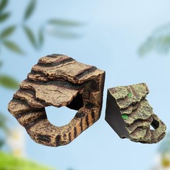 Hermit Crab Hideout, Resin Simulation Stone Reptile Cave Hideout, Hermit Crab…