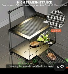 Turtle Basking Platform Dock Stainless Steel Non Slip Ramp for Aquariums