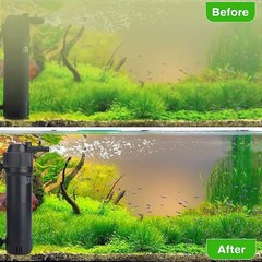 hygger 4-in-1 Submersible U-V Filter Pump, Internal Green Water Killer with T…