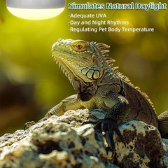 100W Reptile UVA Basking Heat Bulbs 2 Pack