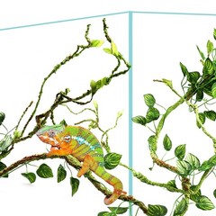 QUOZUO Bearded Dragon Tank Accessories for Habitat, Terrarium Hanging Plants …