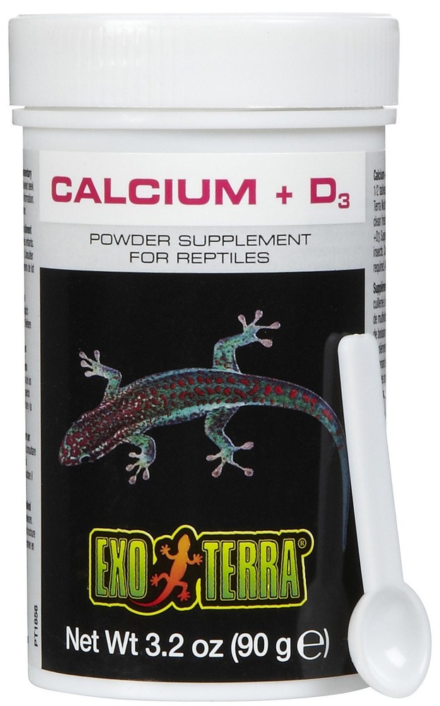 Exo Terra Calcium + D3 Powder: Ultra-fine, 3.2-Ounce, and Vitamin