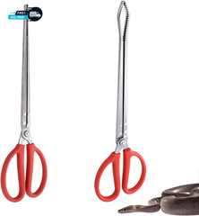 2 PCS Snake Feeding Tongs 15 Inch Extra Long Stainless Steel Reptile Feeding