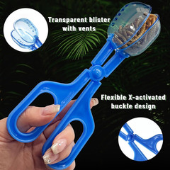 3 Pack Reptile Feeding Clamp,Reptile Poop Scoop Reptile Feeding and Cleaning Too