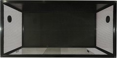 120 Gallon Reptile Terrarium, Tempered Glass with Aluminum Frame,Ventilated Tank