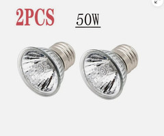 2 PCS Reptile Lamp Pet Heat Lamp Bulb Turtle Basking Light Bulbs