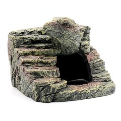 Reptile Rock Basking Platform Gecko Hide Cave Hiding Place Snake TypeD Small