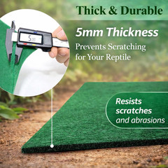 2 Pack Reptile Carpet, 39’’ X 20’’ Terrarium Bedding Substrate Liner Reptile Cag