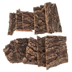 14Pcs Durable Wood Bark Reptile Decor for Terrarium Climbing and Habitat