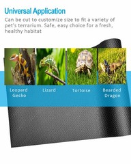 Bearded Dragon Tank Accessories, 120 Gallon Reptile Terrarium Mat Liner, Bear…