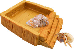 Hermit Crab Habitat with Climbing Ramp & Water Bowl, Tank Accessories