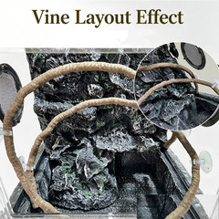 Flexible Terrarium Reptile Jungle Vines Bendable Decor Accessories 3.3ft Long