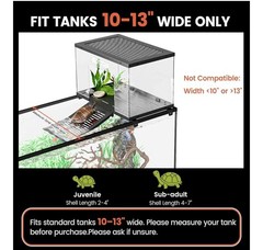 Turtle Basking Platform & Dock – Stainless Steel Turtle Ramp, Non-Slip Surface –