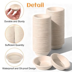 300 Pack 1 Oz Gecko Feeding Cups Food Cups Disposable Paper Bowls Reptile Wat…