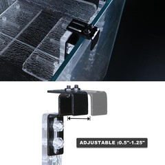 Adjustable Turtle Basking Platform With Slip-Resistant Ramp Acrylic Transparent