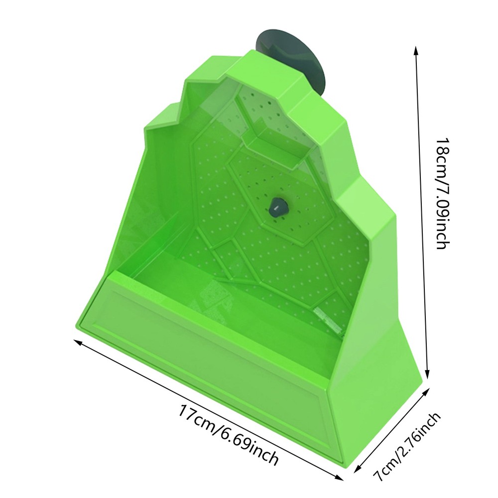 Reptile Feeding Bowl, Feeder for Reptile, Reptile Corner Feeder with Suction Cup