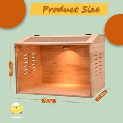 110V 50W Heating Lamp Brooder Box Chicks Ducklings Puppies Non-Toxic Wood New