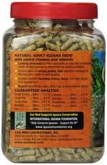Zoo Med Iguana Adult Soft Moist Pellets 10 Oz Apples Carrots High Protein