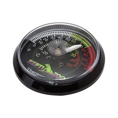 Reptile Terrarium Thermometer Dial Gauge Green Red White
